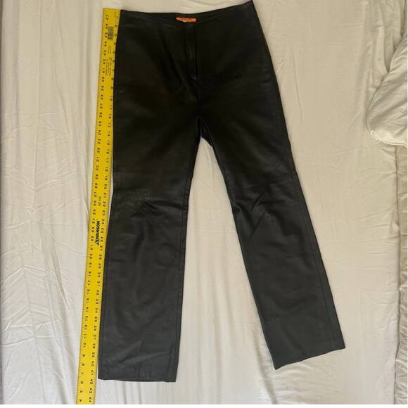 Davide Cenci Leather Pants Lined with Silk - Picture 10 of 15